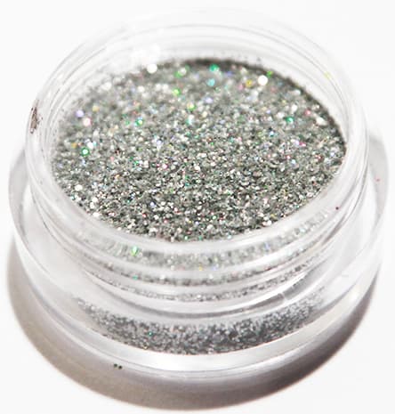 1 stk Finkornet glitter Sølv