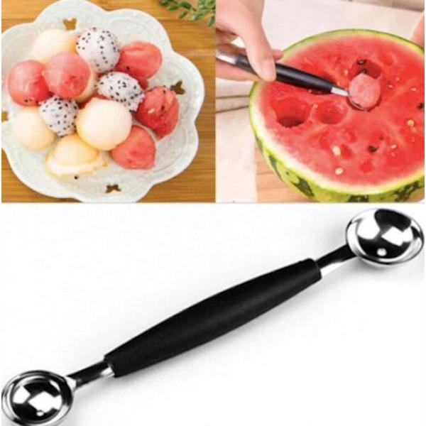 Melon scoop, frukt scoop, iskrem scoop, melon slicer Black