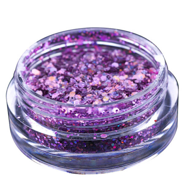 Nagelglitter mix - White, Pink, Purple Glitter mix - NR 2