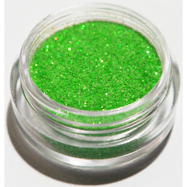 Negleglimmer - Finkornet - Neongrøn - 8ml - Glitter Green