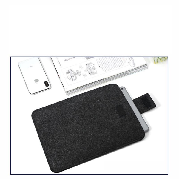 Computertaske 13-tommer, Passer til MacBook Pro og air - uldfilt på ærmer Light grey