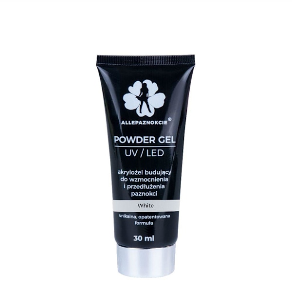 Polygel - Powder gel - White 30ml - Akrylgel Vit