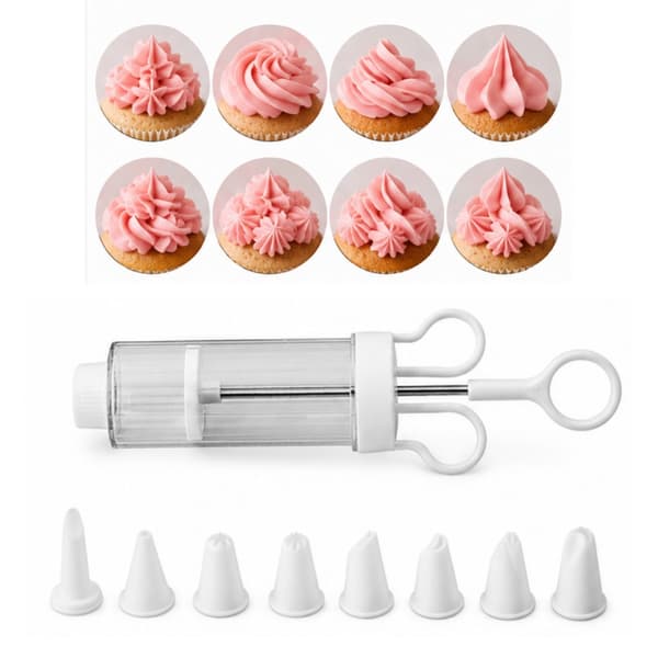 Spritsspruta med 8st spritstyllar, Sprits set Transparent