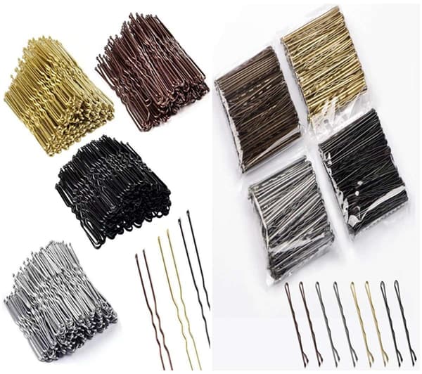 Hårnålar i metall 100-pack – 5 cm, silver Silver