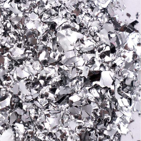 Nagelglitter - Flakes / Mylar - Silver metallic - 8ml - Glitter Silver