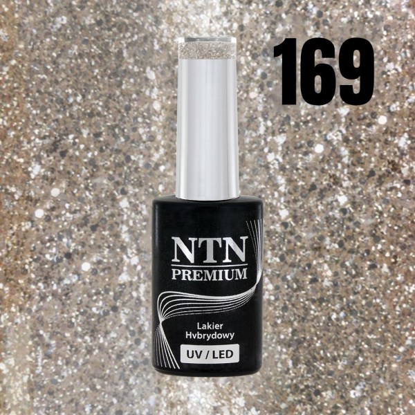 NTN Premium - Gellack - Celebration - Nr169 - 5g UV-gel / LED Silver grey