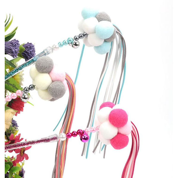Kattleksak med mjuk boll - Cat toy multifärg