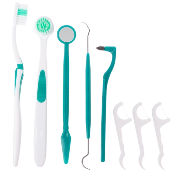 Værktøjer til tandpleje og mundhygiejne, tandsten - 8 dele Dark blue