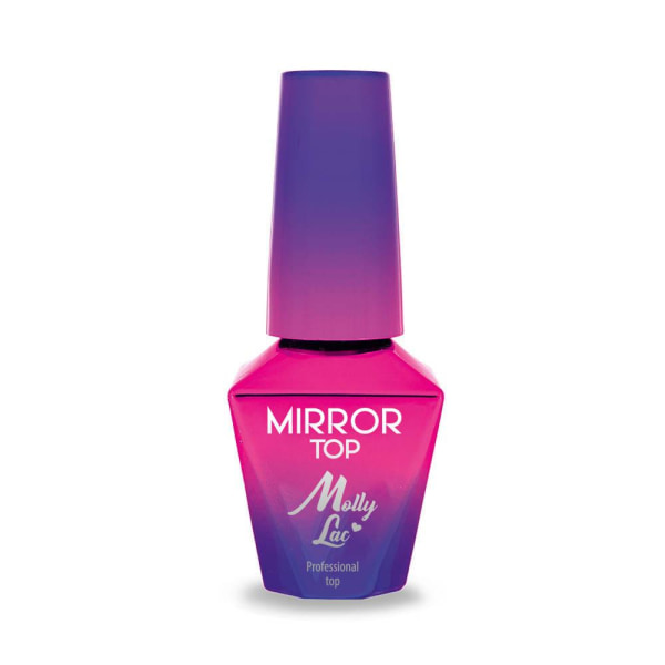 Topcoat - Mirror Top - 10g - UV-gel / LED - Mollylac Transparent