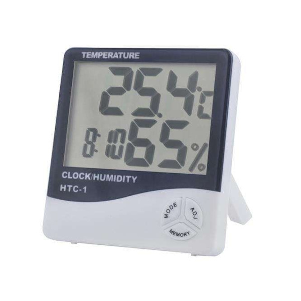 Termo- og hygrometer til placering af vipper White