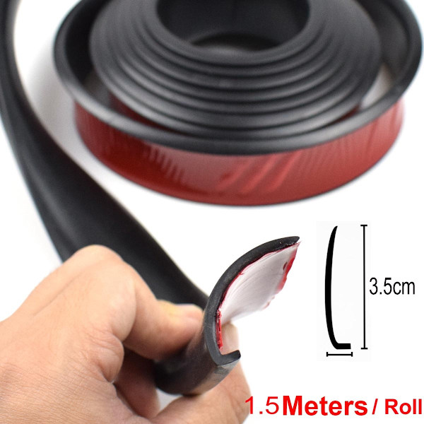 Universal Fender Flares - Bilhjulbuer Splash Guards 1,5m Black