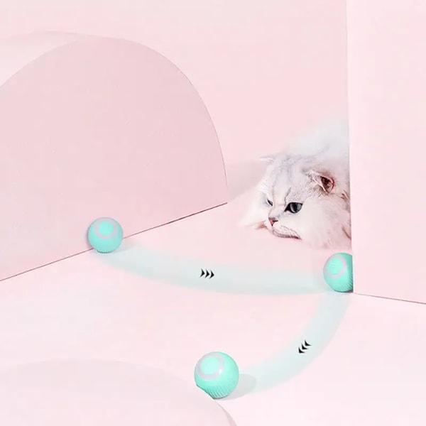 Katteleke - Aktiveringsball / Ball som beveger katteleke Pink