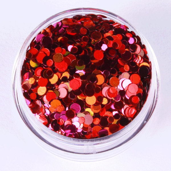 Negleglitter - Mix - Rosa vulkan - 8ml - Glitter Pink