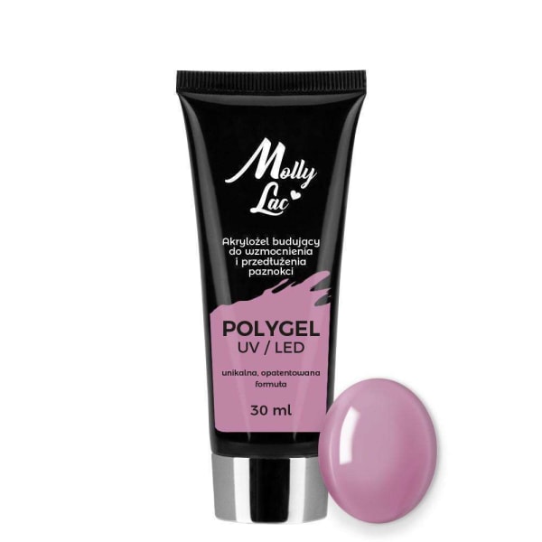 Polygel - Jauhegeeli - Bean Paste 30ml - Akryyligeeli Pink