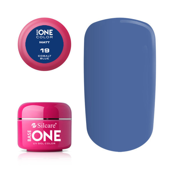 Base one - Matt - Cobalt blue 5g UV-gel Blå