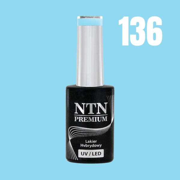NTN Premium - Gellack - California - Nr136 - 5g UV-gel / LED Light blue