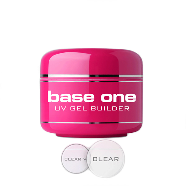 Base one - Builder - Kirkas 15g UV-geeli - Silcare Transparent