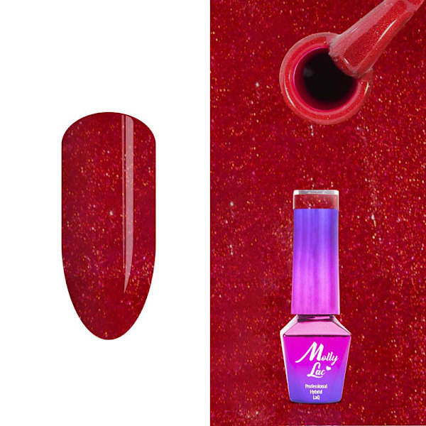 Mollylac - Geelilakka - Hehkumisaika - Nr234 - 5g UV-geeli/LED Red