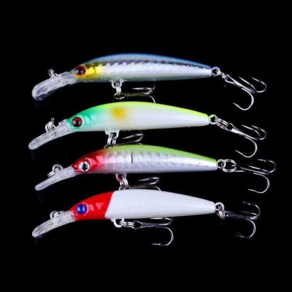 20 pakkauksen uistimia vaappu, Minnow mix, Crankbait Multicolor