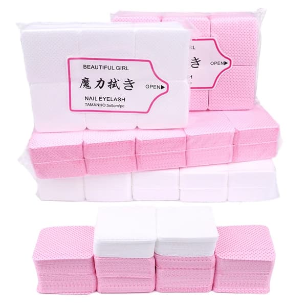 500 lofrie puter, negleservietter, negleputer, øyevippelimpads Pink