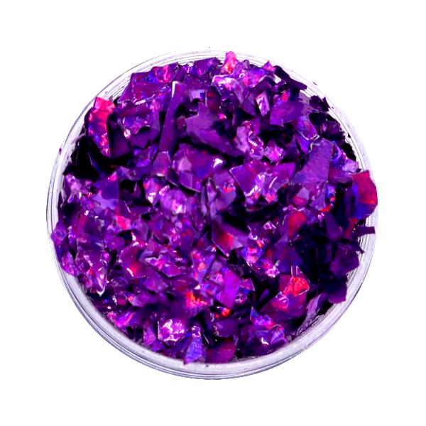 Nail Glitter - Hiutaleet / Mylar - Purppura - 8ml - Glitter Purple