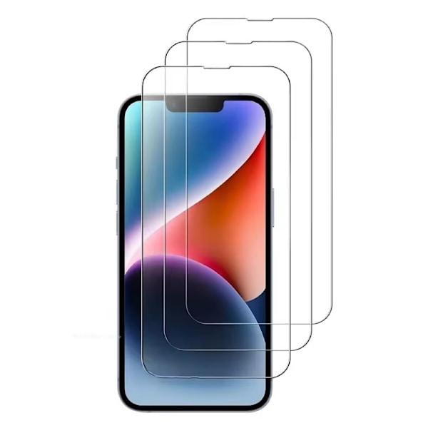 3-Pack - Skærmbeskytter i hærdet glas til iPhone 13/13 Pro Transparent Iphone 14