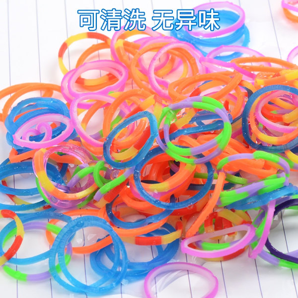Superstort Loom Bands Kit – 28 000 delar med tillbehör, multifärg multifärg