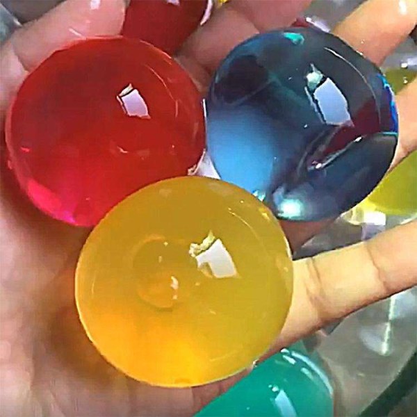50g Gigantisk Färgade vattenpärlor / Vattenkristaller 4-5cm multifärg