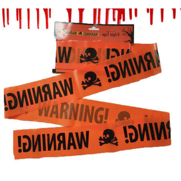 Halloween - Warning tape, Varnings tejp maskerad