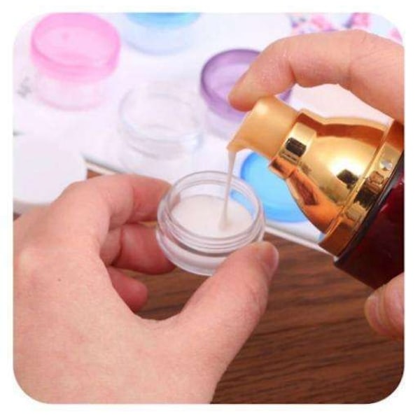 5 stk opbevaringsglas 10 ml Transparent