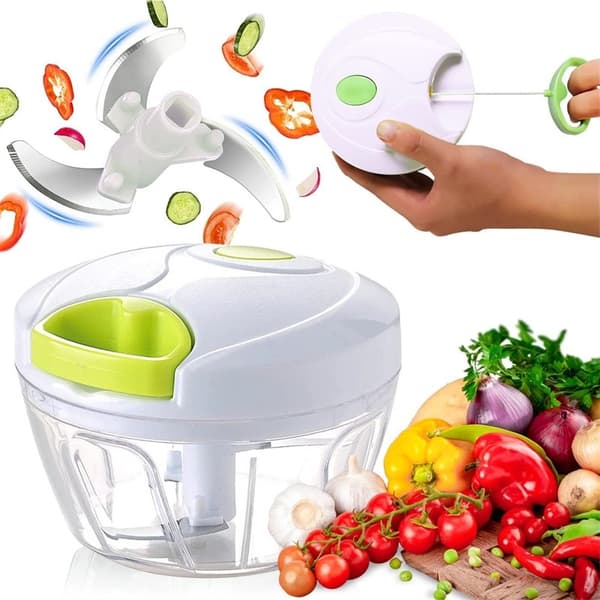 Sipulisilppuri - Manual Kitchen Helper, 500 ml White