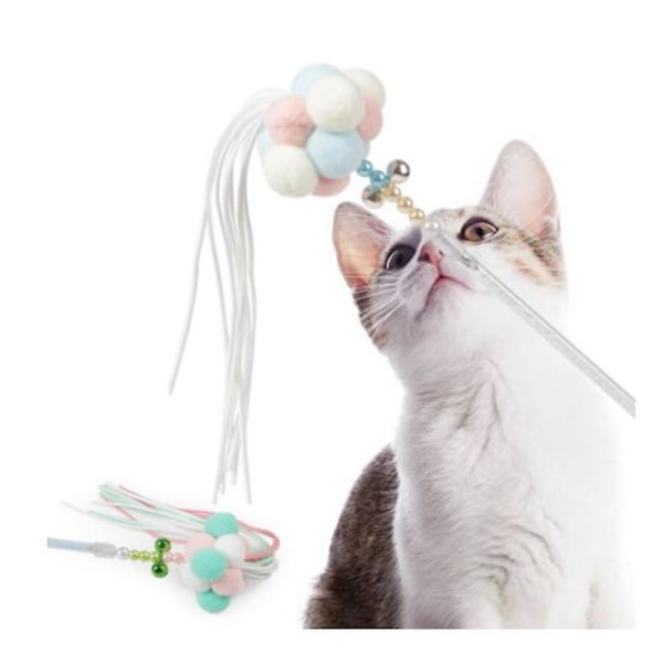 Kattleksak med mjuk boll - Cat toy multifärg