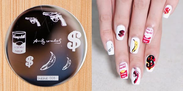 Nail Art Stämpling, Stämpelplatta NR 21