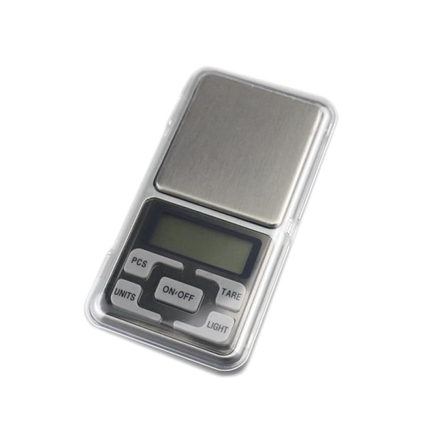 Digitaalinen vaaka taskumuodossa, taskuvaaka, koruvaaka 0,01 - 300 g Silver