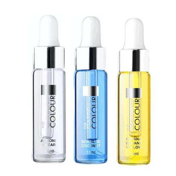 3-pakning - Cuticle Oil - Mandel, Banan, Kokos - 15ml Multicolor