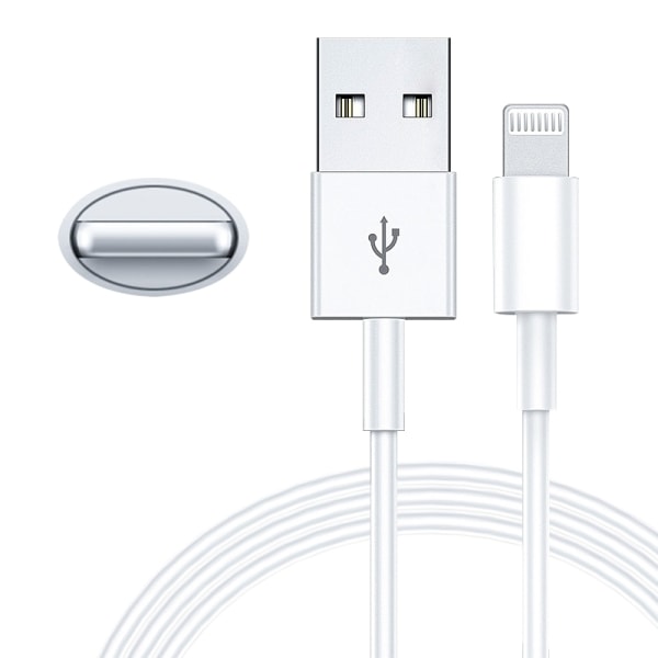 3-PACK USB med Lightning kabel laddning samt överföring 1M Vit