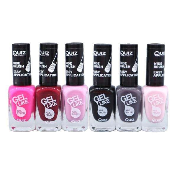 6st nagellack, nail polish - Set  - multifärg