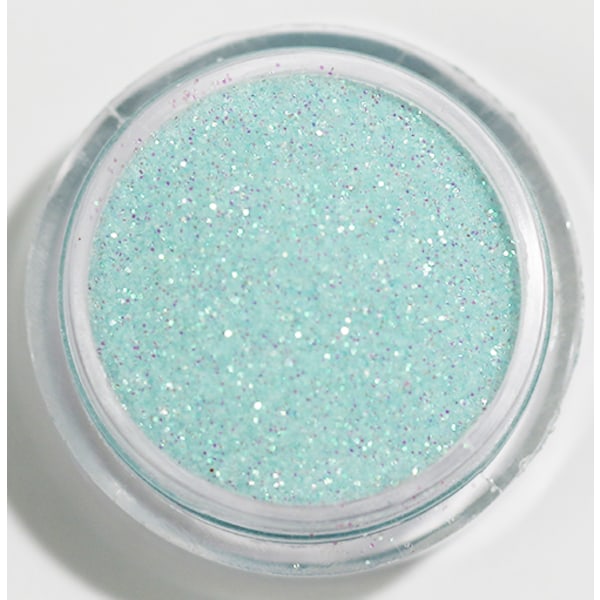 Negleglitter - Finkornet - Babyblå - 8ml - Glitter Light blue