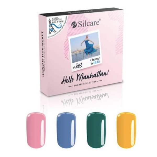 Gellack set 4-pack 4,5 g Flexy Hello Manhattan LED/UV multifärg