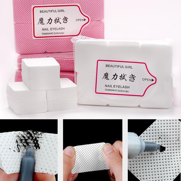 1000 pcs lint-free nail pads White