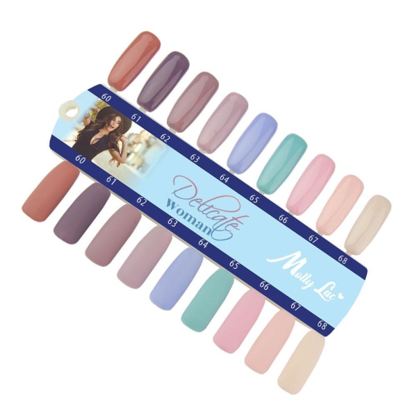 Mollylac - Gellack - Delikat kvinne - Nr65 - 5g UV-gel / LED Turquoise