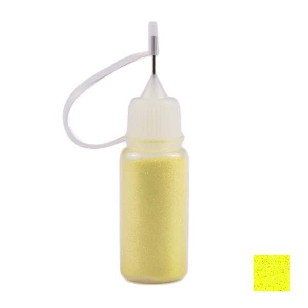 Kynsien glitter - Merenneito puffipullossa - Keltainen - 10ml - Glitteriä Yellow