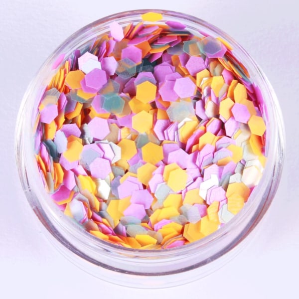 Negleglitter - Bland - Kjedelig - 8ml - Glitter Multicolor
