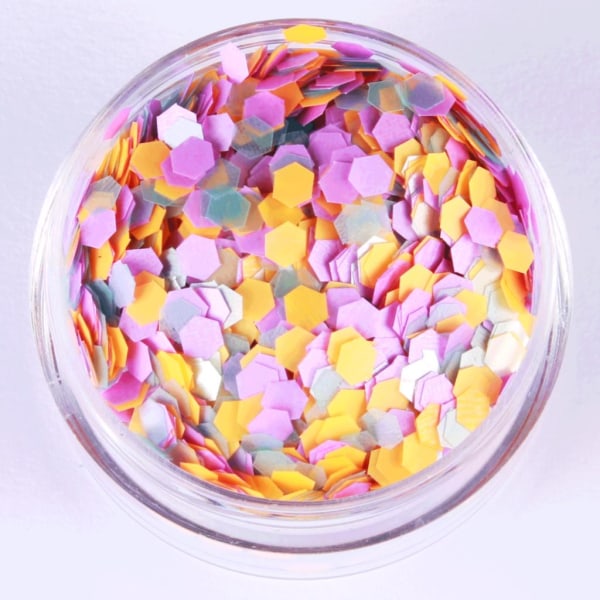 Negleglitter - Mix - Kedeligt - 8ml - Glitter Multicolor