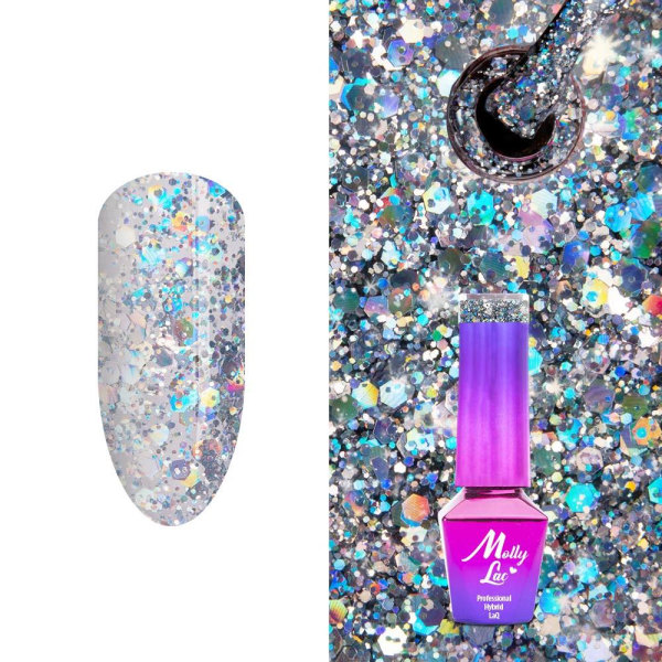 Mollylac - Geelilakka - Murskatut timantit - Nr538 - 5g UV-geeli/LED