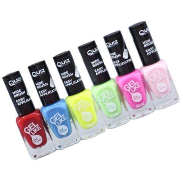 6st nagellack, nail polish - Set  - multifärg