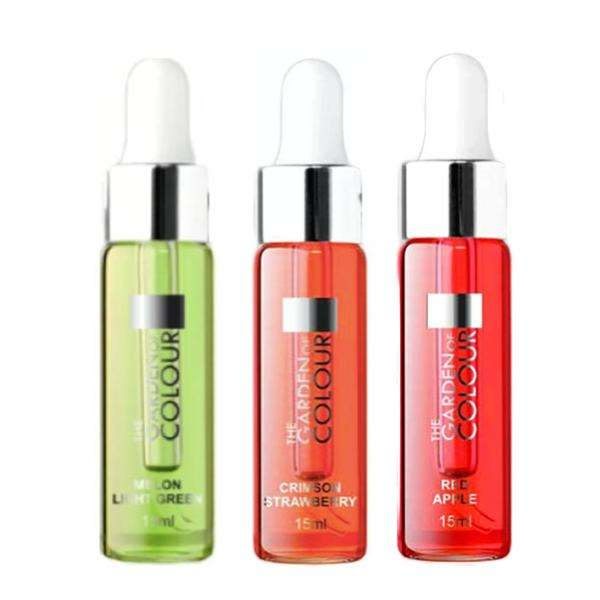 3-pak - Cuticle Oil - Melon, Æble, Jordbær - 15ml Multicolor