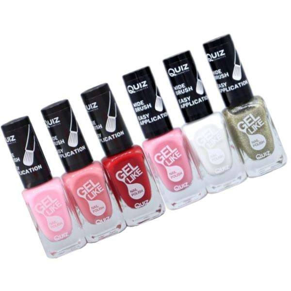 6st nagellack, nail polish - Set  - multifärg