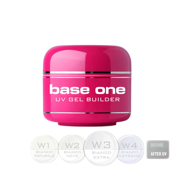 Base one - Bianco - W3 Extra 15g UV-geeli