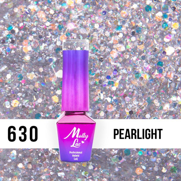 Mollylac - Gellack - Spotlight - Nr630 - 5g UV-gel / LED Silver